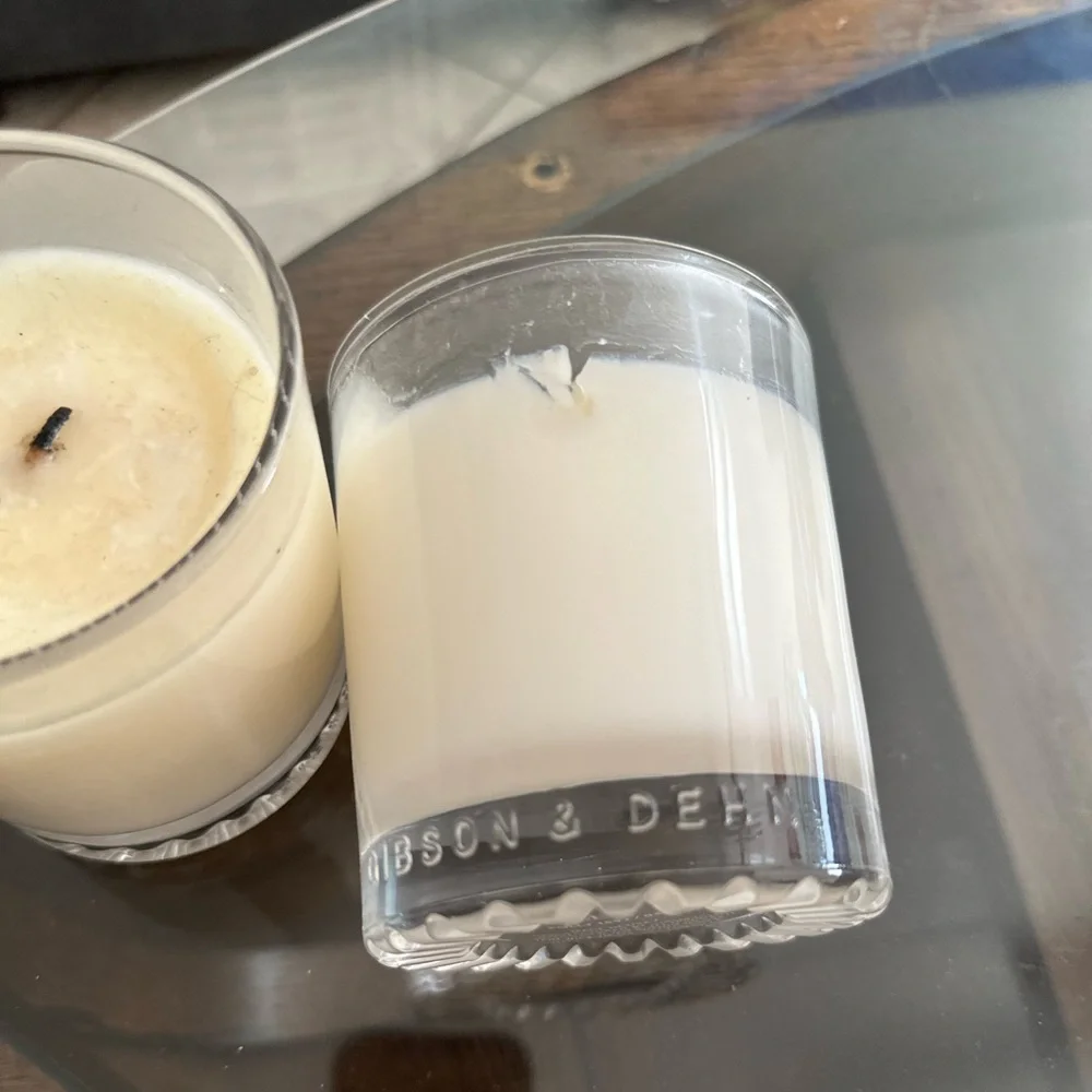 Gibson & Dehn 8 0z Candle Lot Polly 1892 Vanilla Chiffon Single Wick Fall